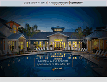 Tablet Screenshot of crosstownwalkapts.com